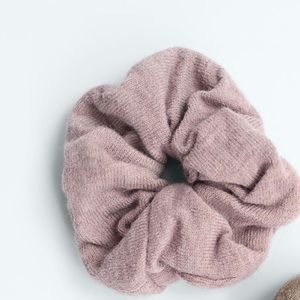 ZARA PINK knit SCRUNCHIE WITH ELASTIC
